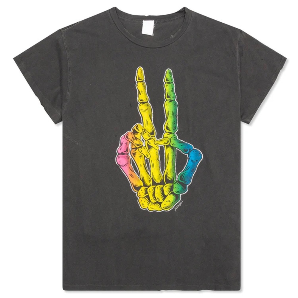 NWT Madeworn R.I.P Skull Peace Tshirt